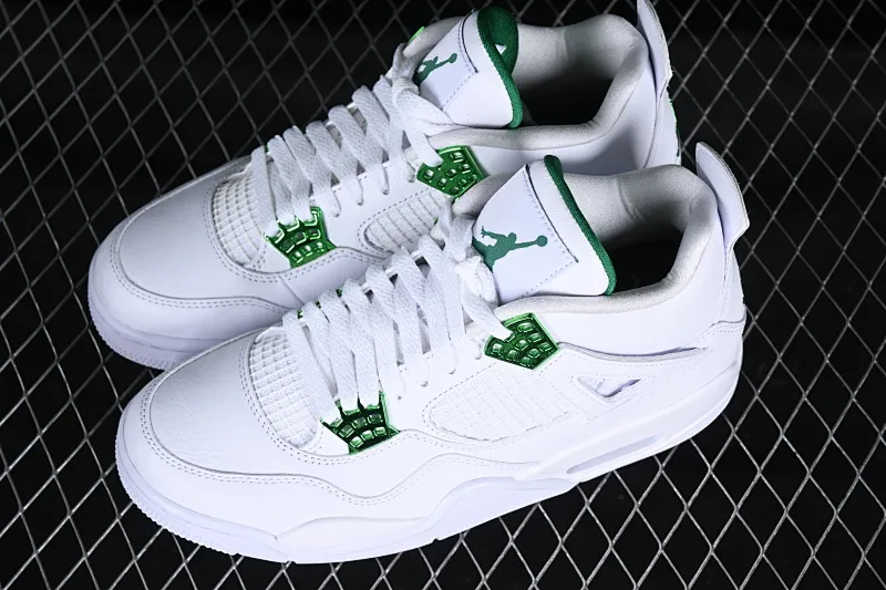 All categories Air Jordan Jordan series basketball shoes Air Jordan 4 GX foreign trade version Air Jordan 4 "Pine Green" AJ4 Joe 4 white and green first layer genuine standard CT8527-113